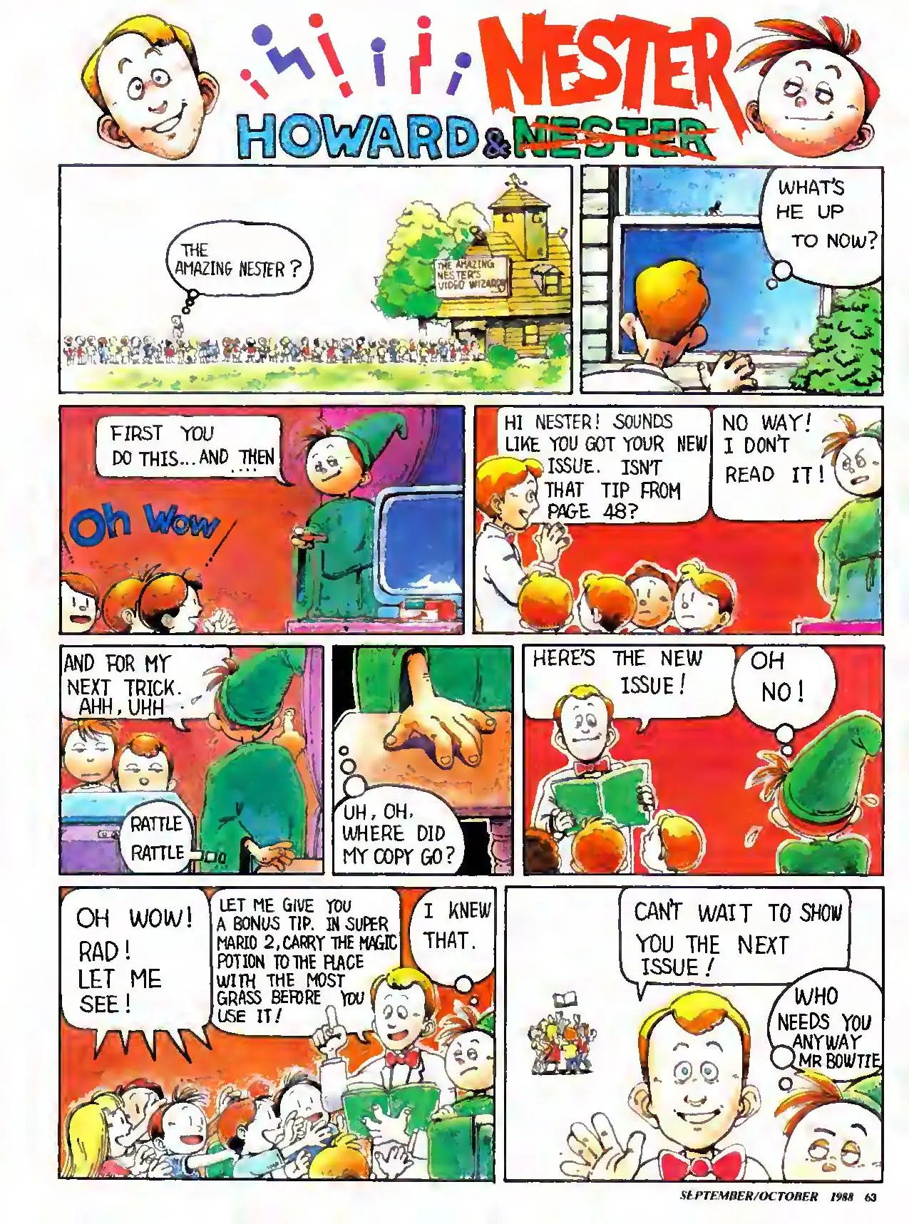Howard & Nester from Nintendo Power issue 2, part 1