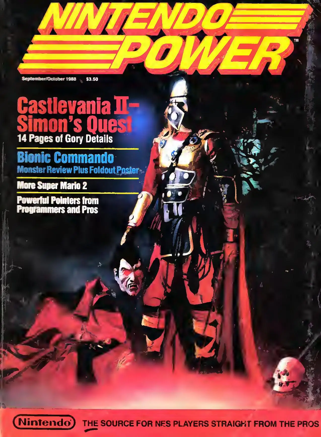 Nintendo Power issue 2 cover — Castlevania II