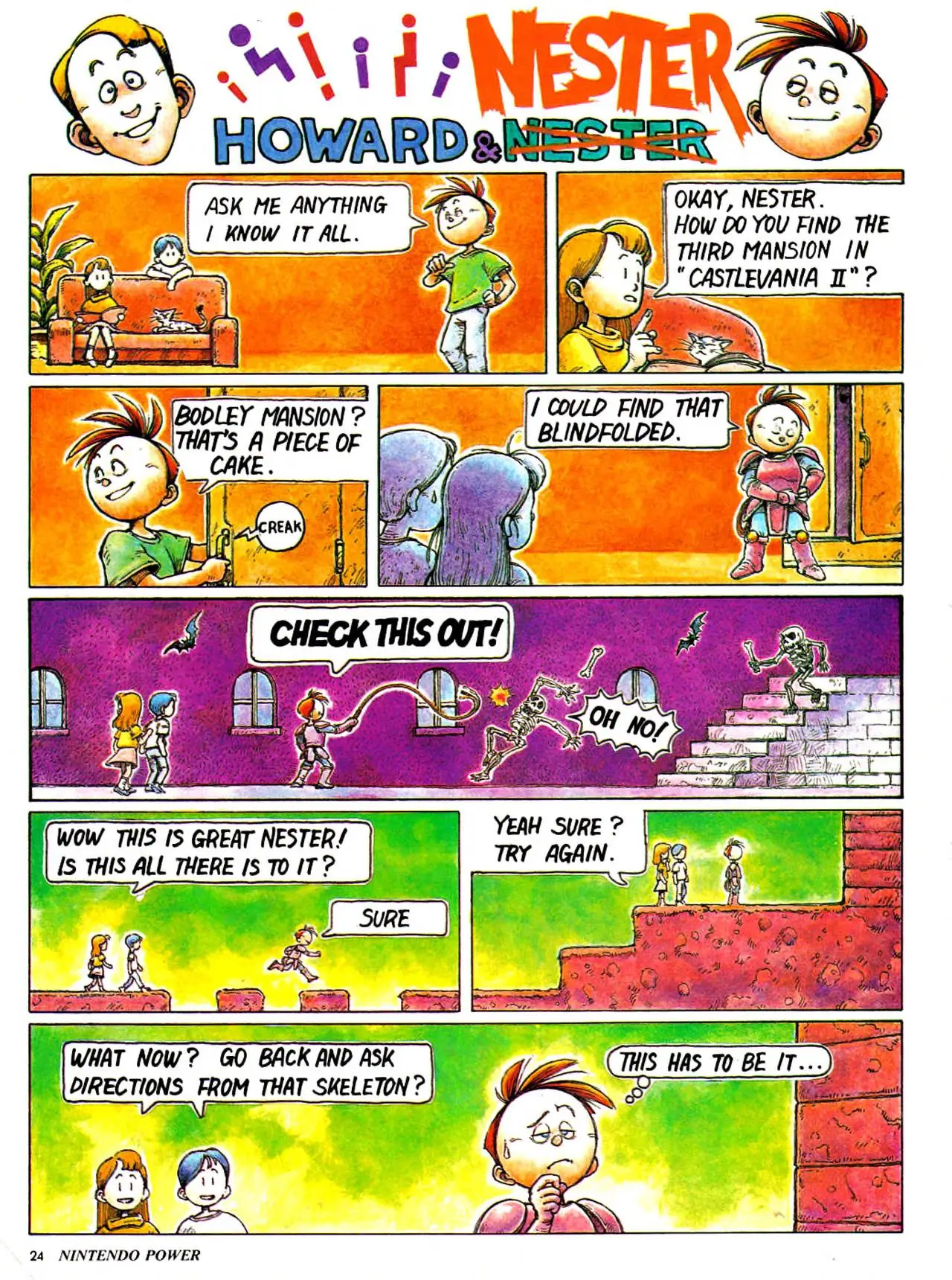 Howard & Nester from Nintendo Power issue 3, page 24