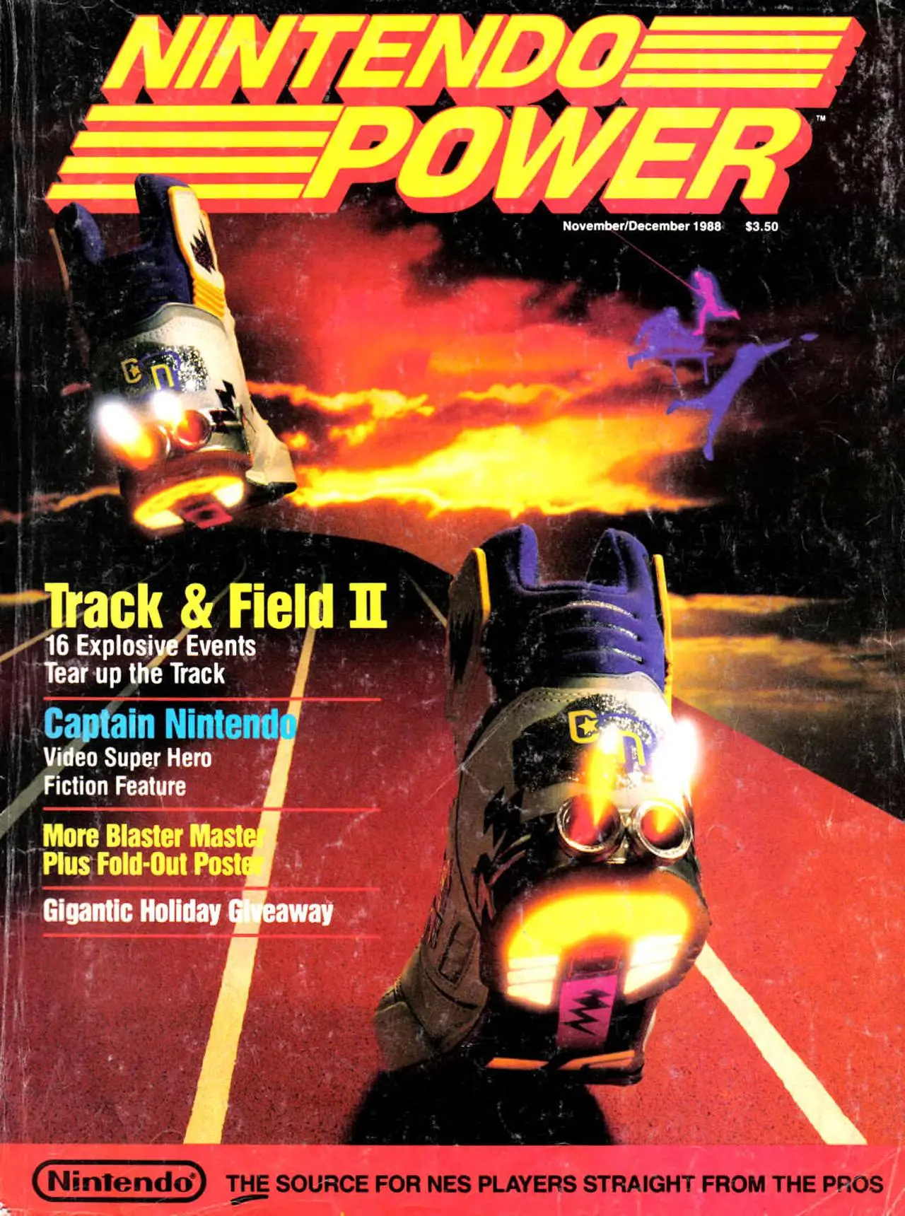 Nintendo Power issue 3 cover — Track & Field II
