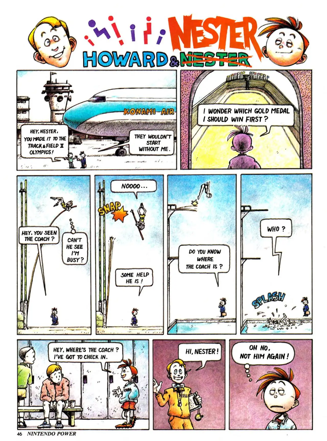 Howard & Nester from Nintendo Power issue 4, part 1