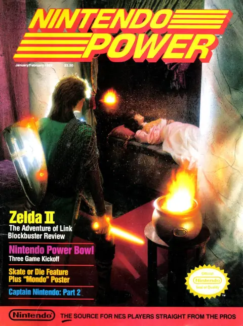 Nintendo Power issue 4 cover — Zelda II