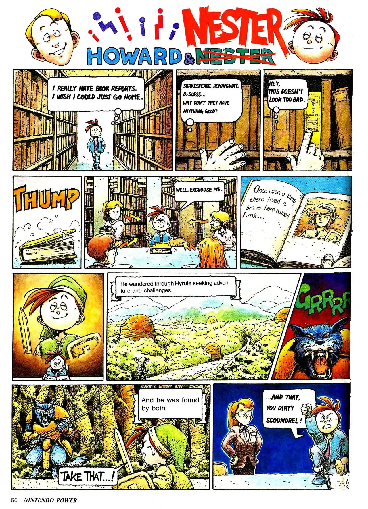 Howard & Nester from Nintendo Power issue 5, page 60