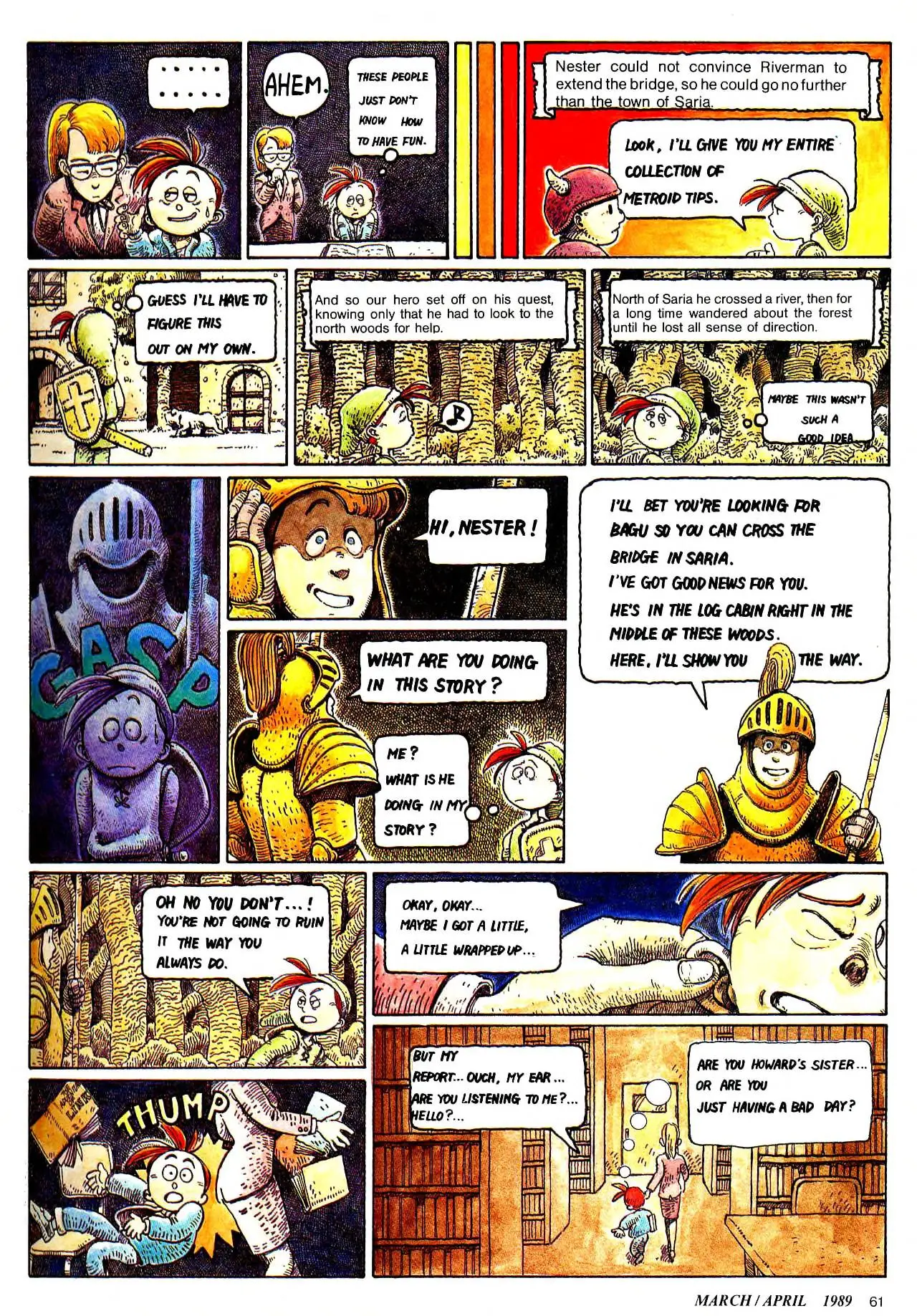 Howard & Nester from Nintendo Power issue 5, part 2