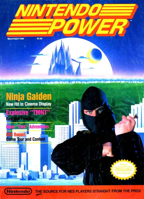 Nintendo Power issue 5 cover — Ninja Gaiden