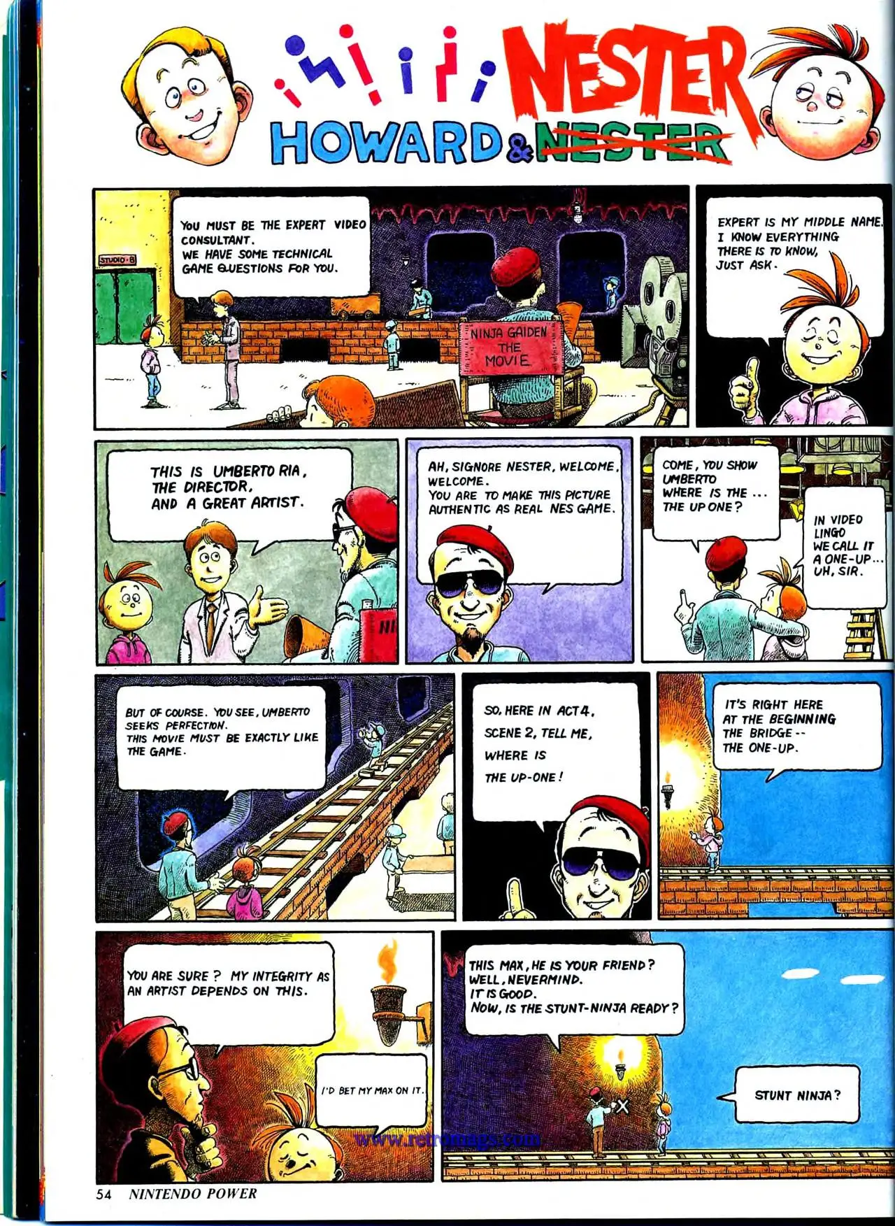 Howard & Nester from Nintendo Power issue 6, page 54