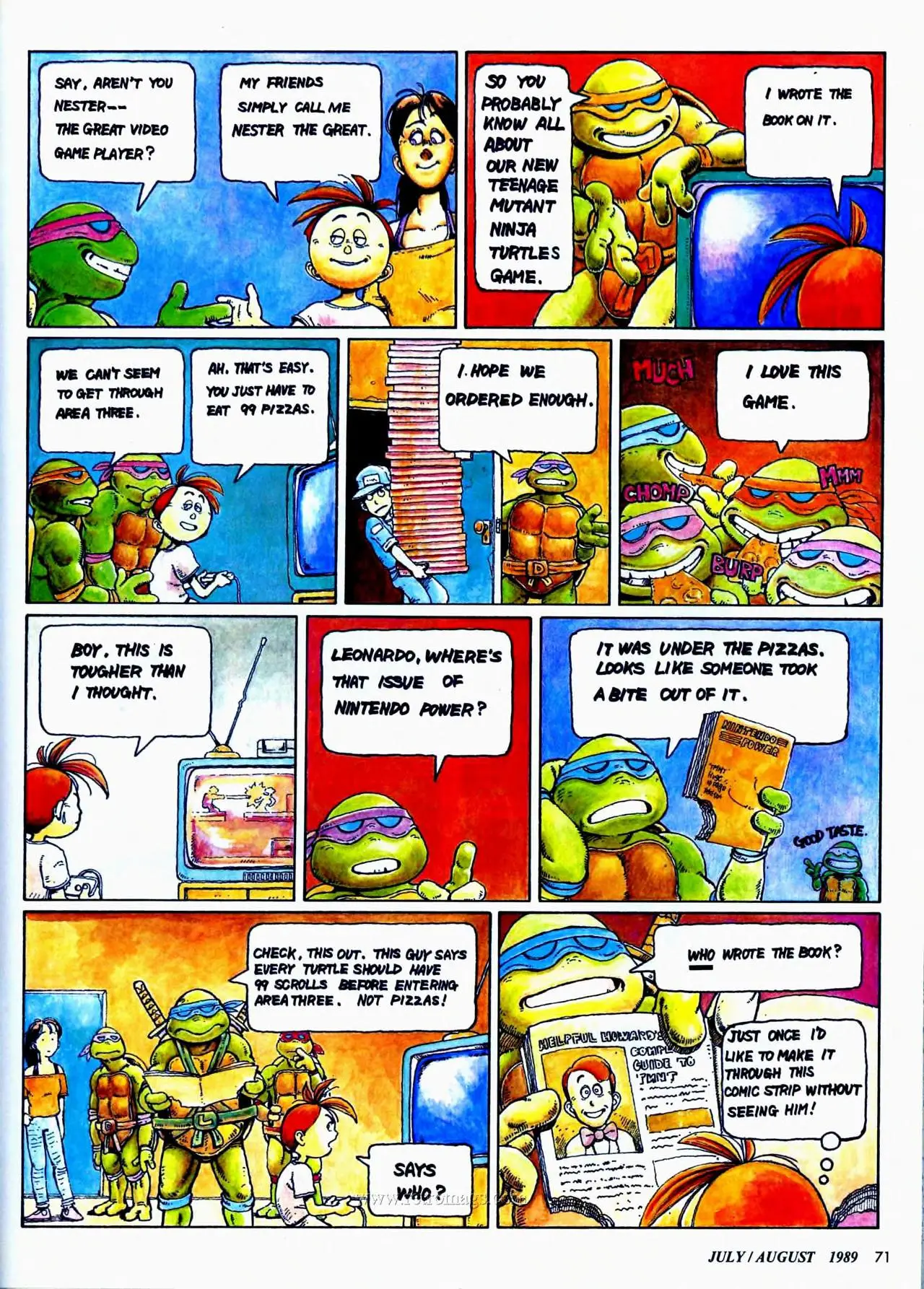 Howard & Nester from Nintendo Power issue 7, part 2