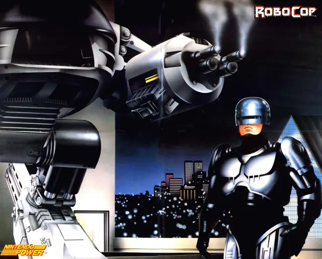 Pull-out poster from Nintendo Power issue 7 — RoboCop