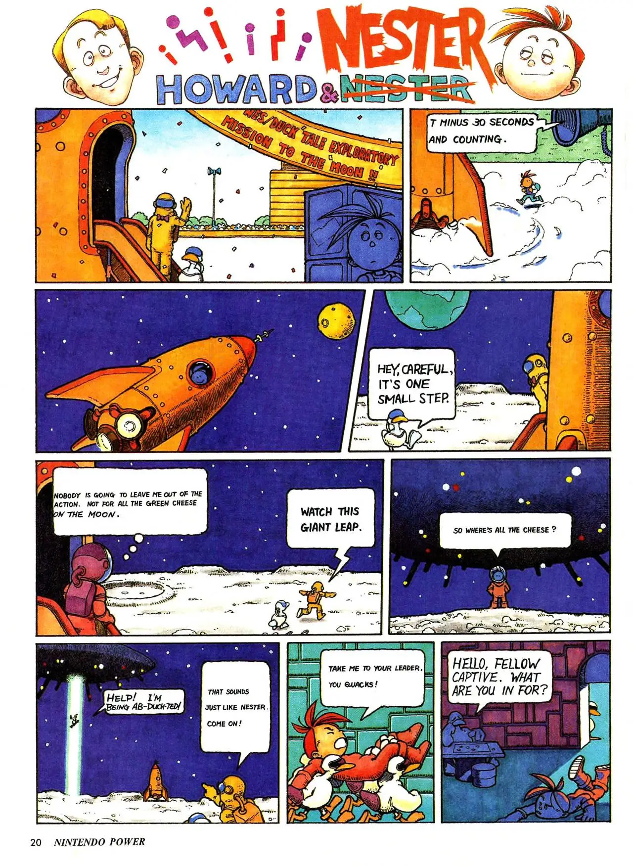 Howard & Nester from Nintendo Power issue 9, page 20