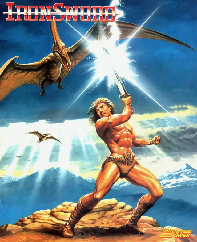 Pull-out poster from Nintendo Power issue 9 — Ironsword: Wizards & Warriors II