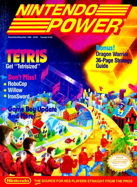 Nintendo Power issue 9 cover — Tetris