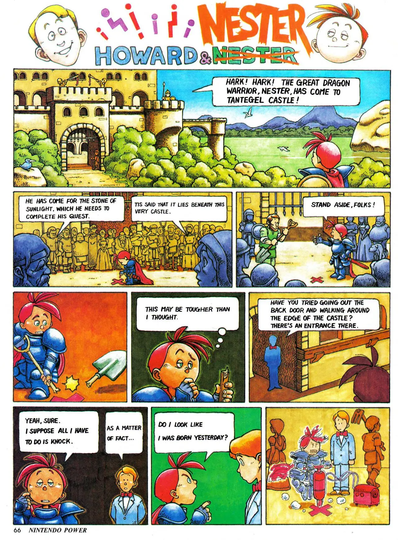 Howard & Nester from Nintendo Power issue 10, page 66