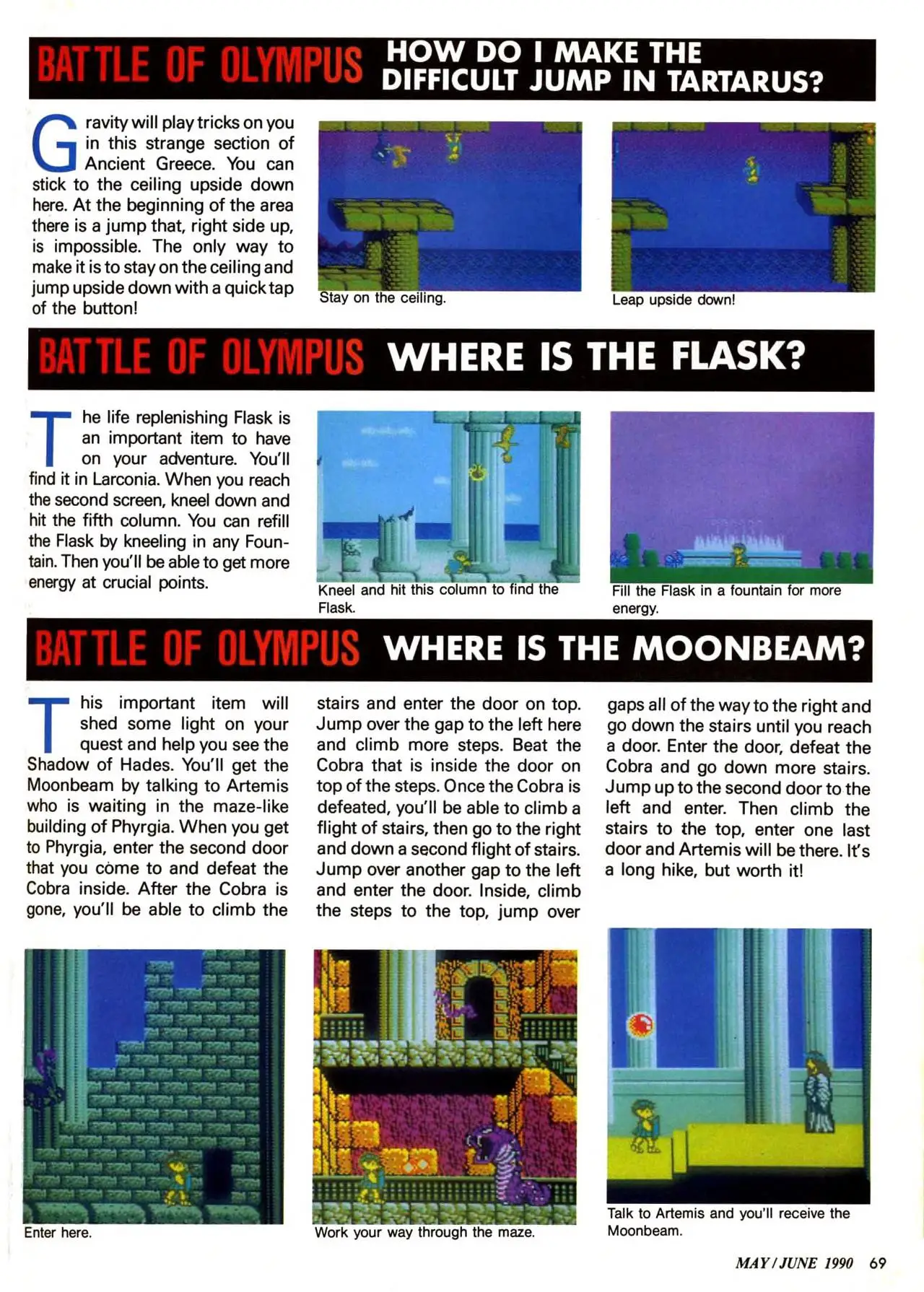 Counselor's Corner from Nintendo Power issue 12, page 69