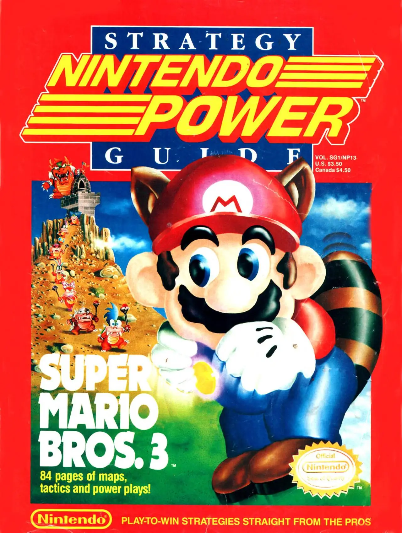 Nintendo Power issue 13 cover — Super Mario Bros. 3 Strategy Guide