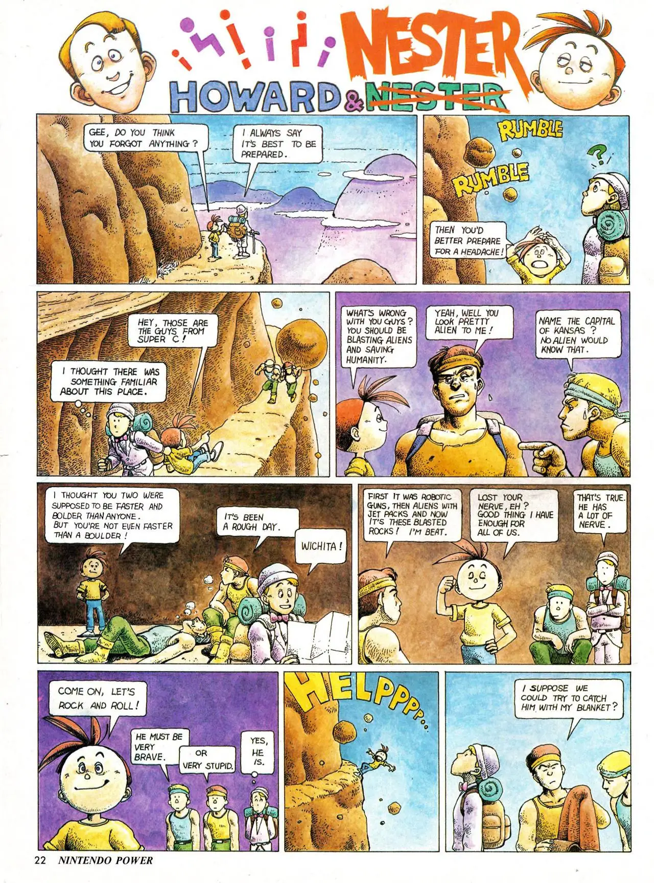 Howard & Nester from Nintendo Power issue 14, part 1