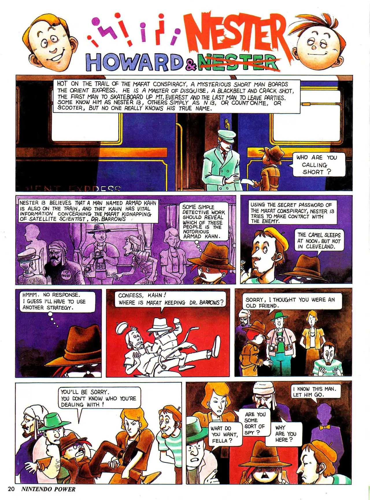 Howard & Nester from Nintendo Power issue 16, part 1