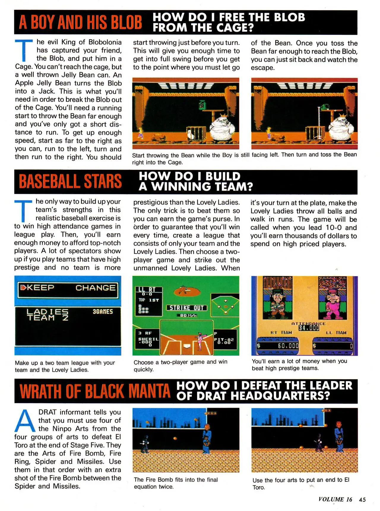 Counselor's Corner from Nintendo Power issue 16, page 45
