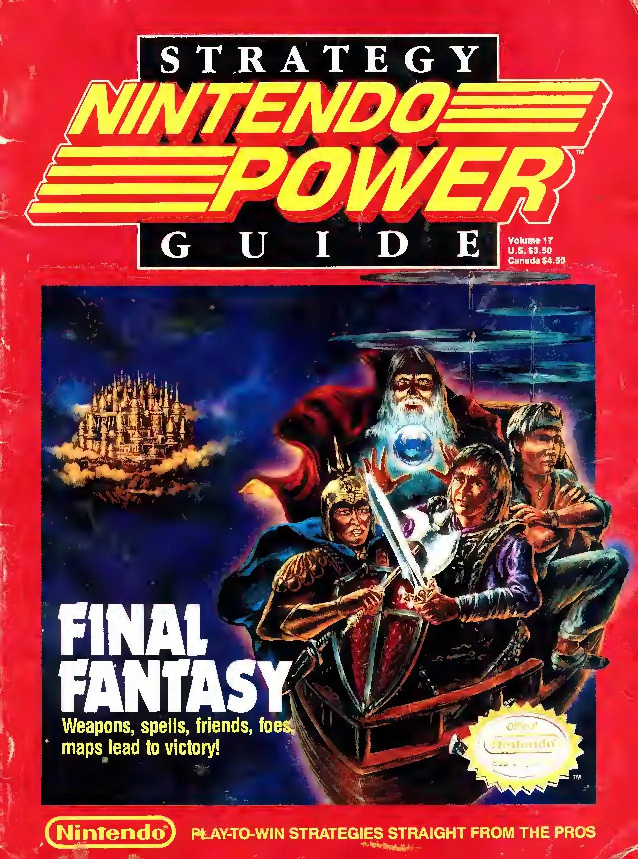Nintendo Power issue 17 cover — Final Fantasy Strategy Guide