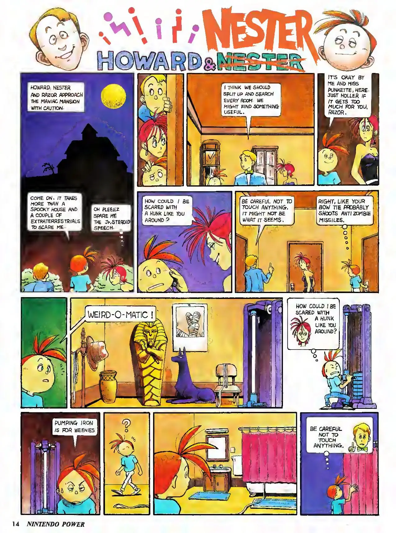 Howard & Nester from Nintendo Power issue 18, page 14