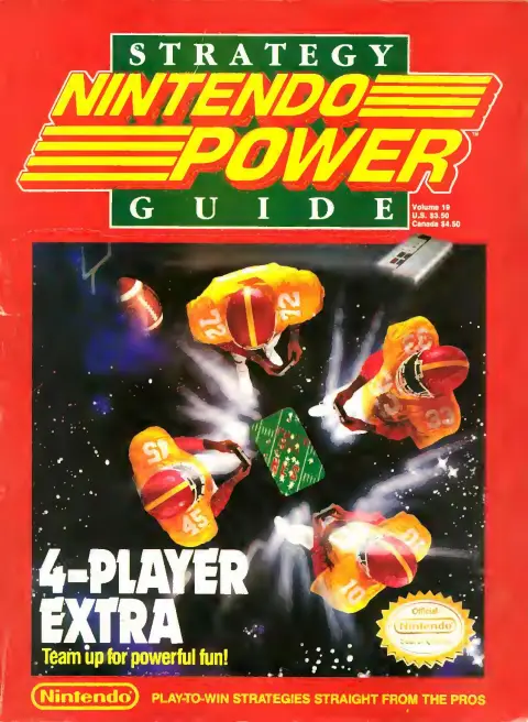 Nintendo Power issue 19 cover — 4 Player Extra Strategy Guide