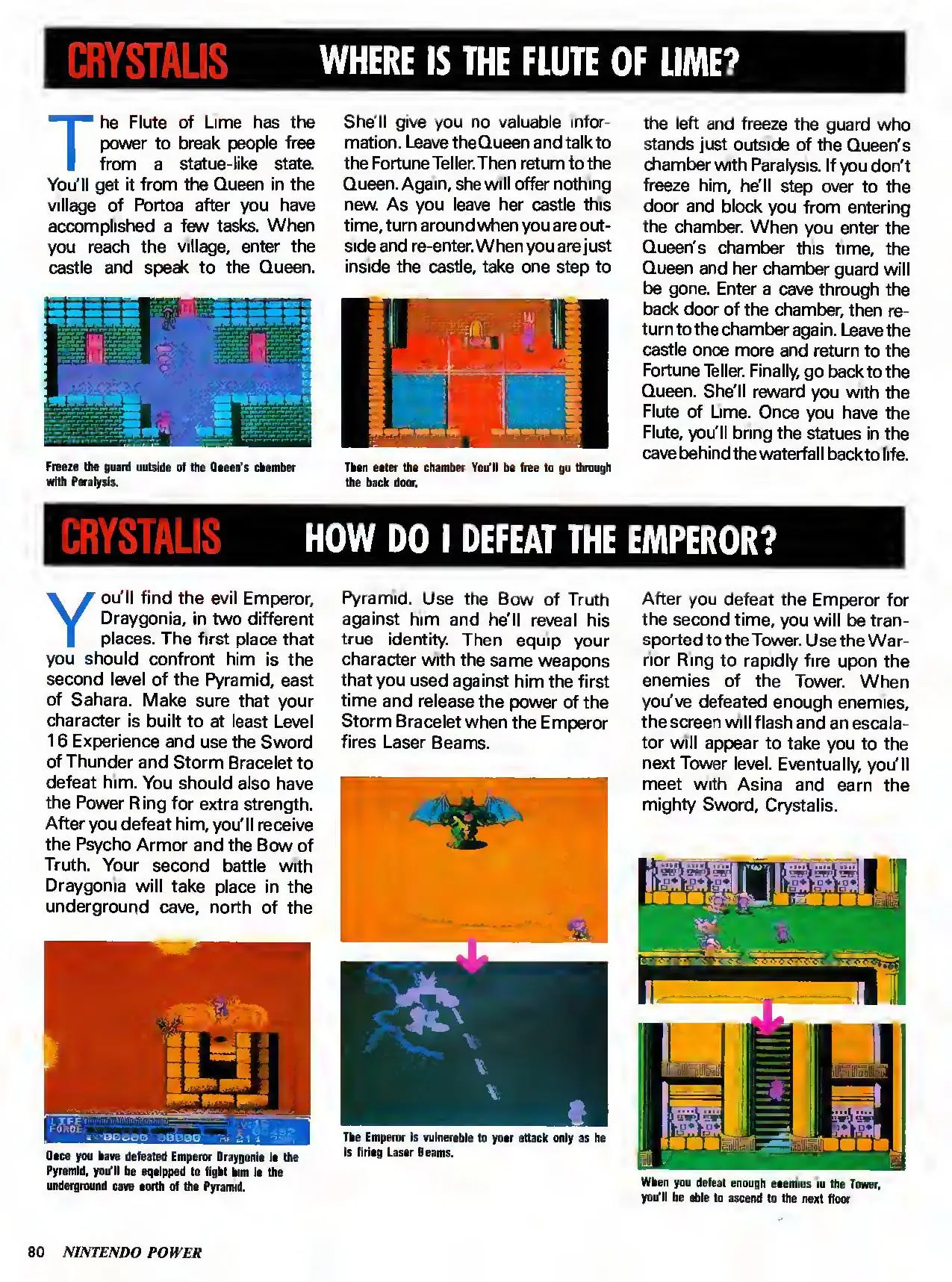 Counselor's Corner from Nintendo Power issue 20, page 80