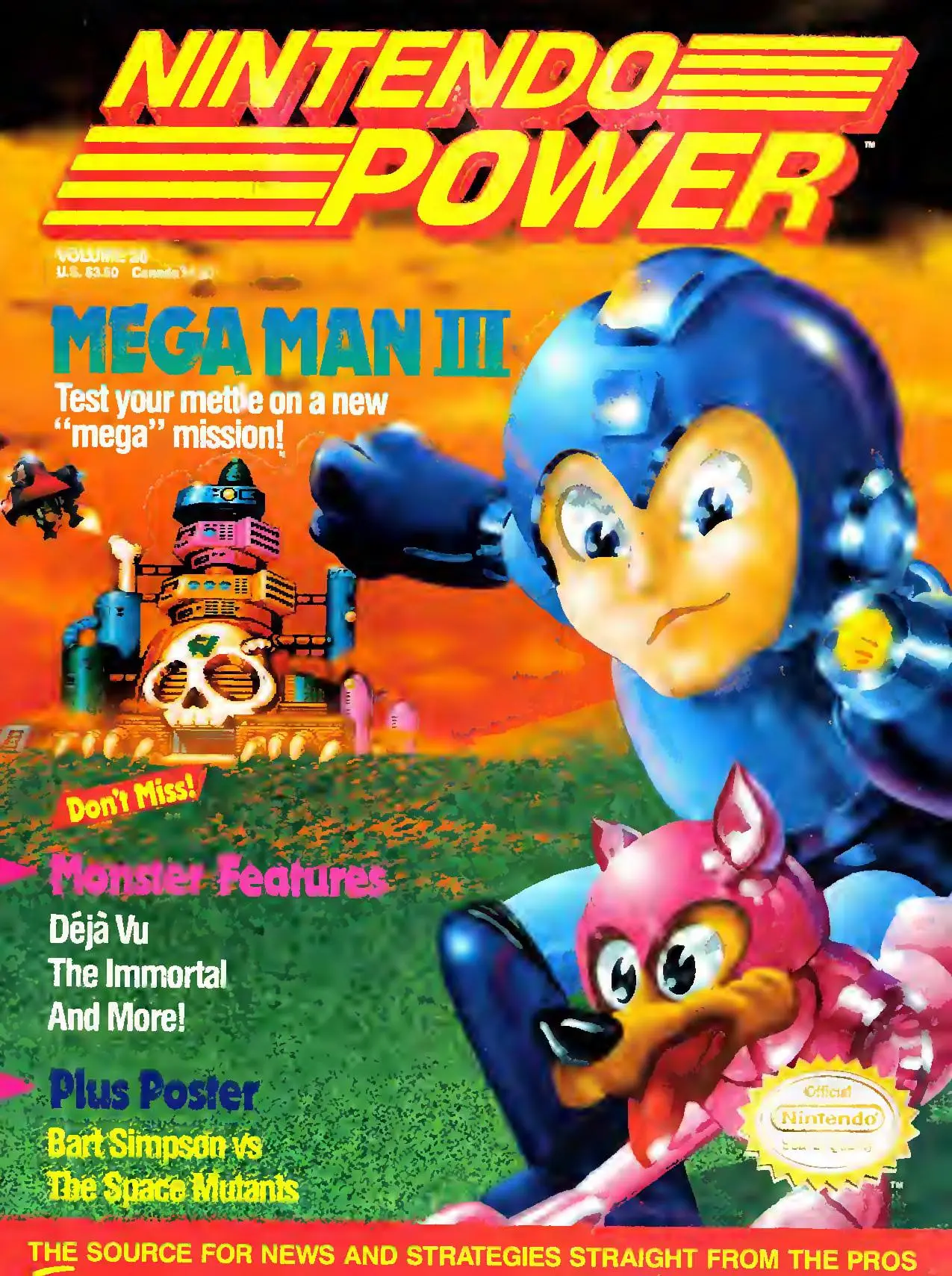 Nintendo Power issue 20 cover — Mega Man III