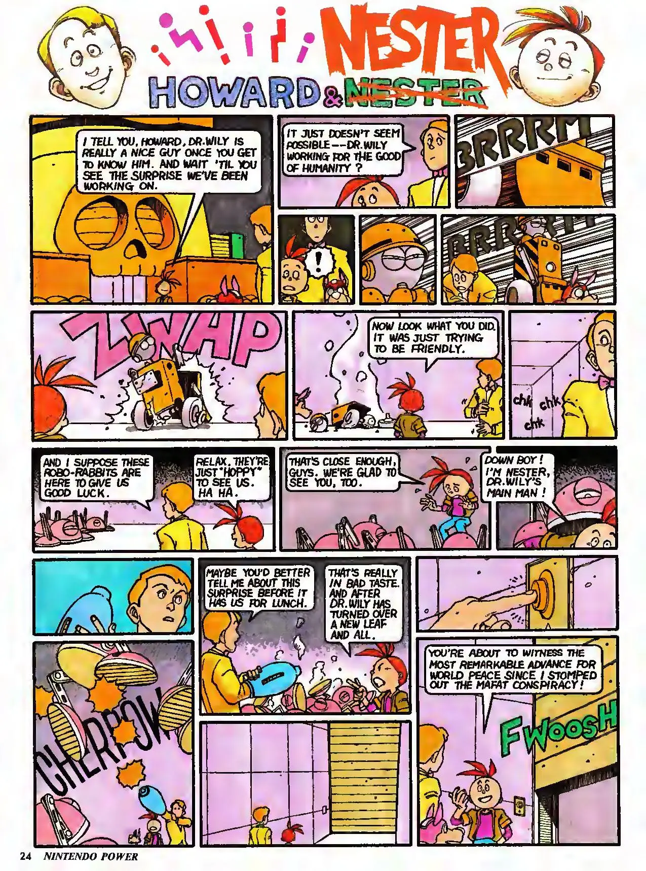 Howard & Nester from Nintendo Power issue 21, page 24