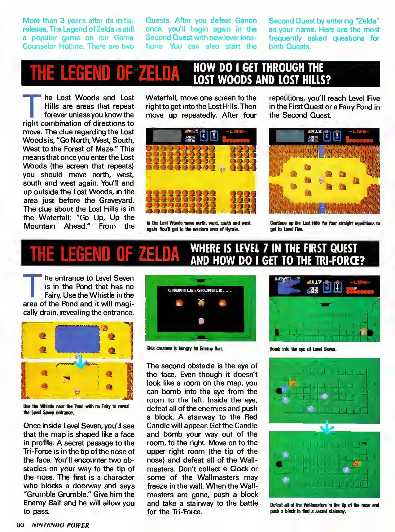 Counselor's Corner from Nintendo Power issue 21, page 80