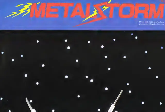 Pull-out poster from Nintendo Power issue 21 — Metal Storm