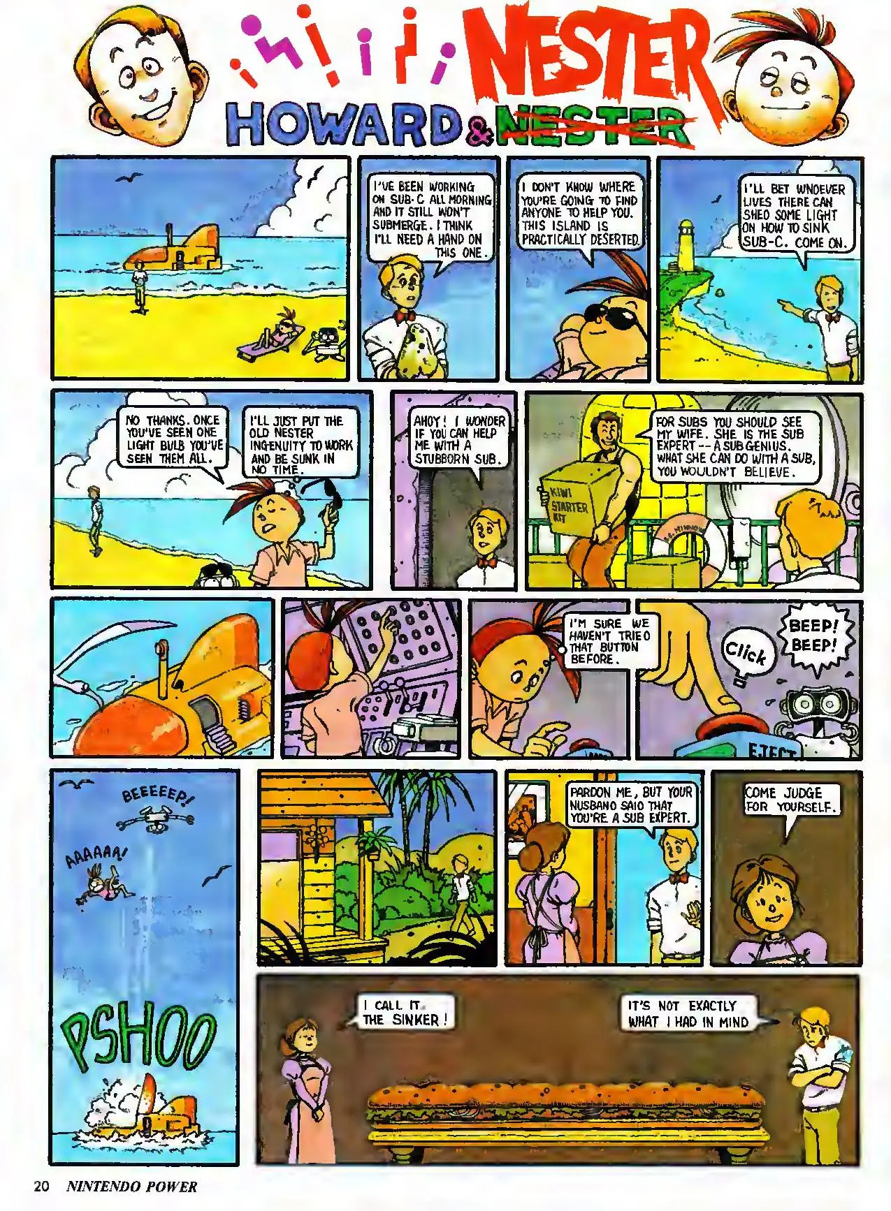 Howard & Nester from Nintendo Power issue 22, page 20