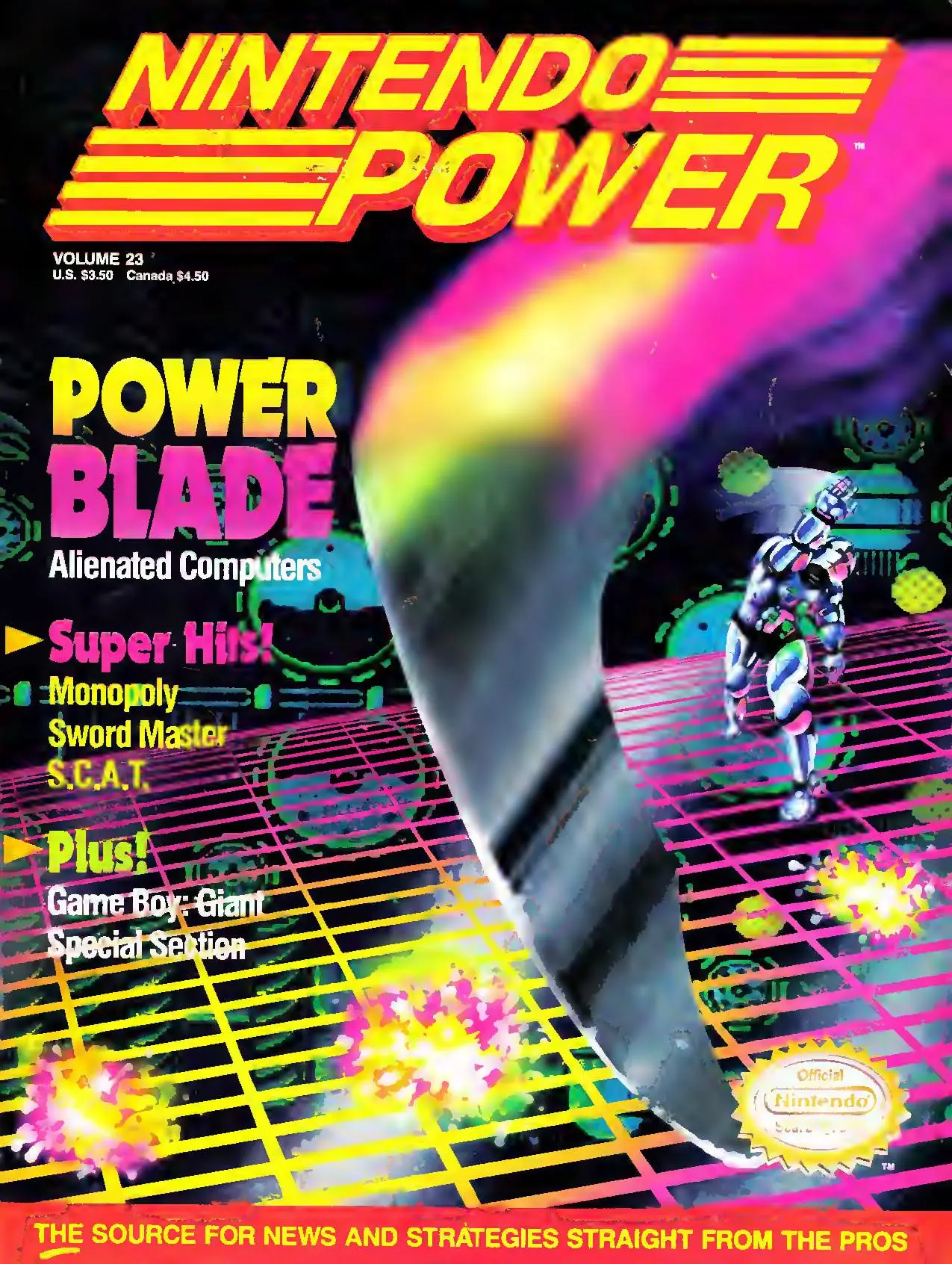 Nintendo Power issue 23 cover — Power Blade