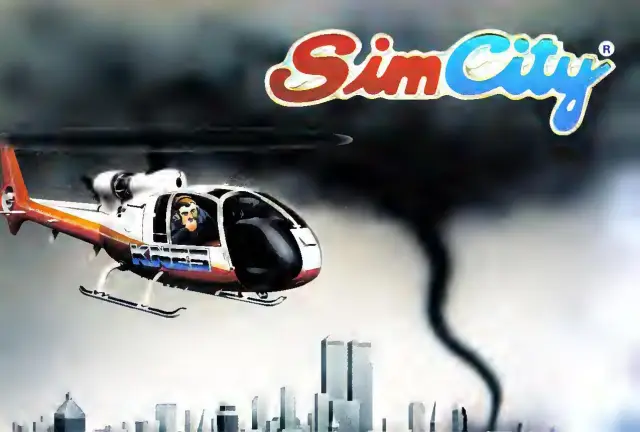 Pull-out poster from Nintendo Power issue 23 — SimCity
