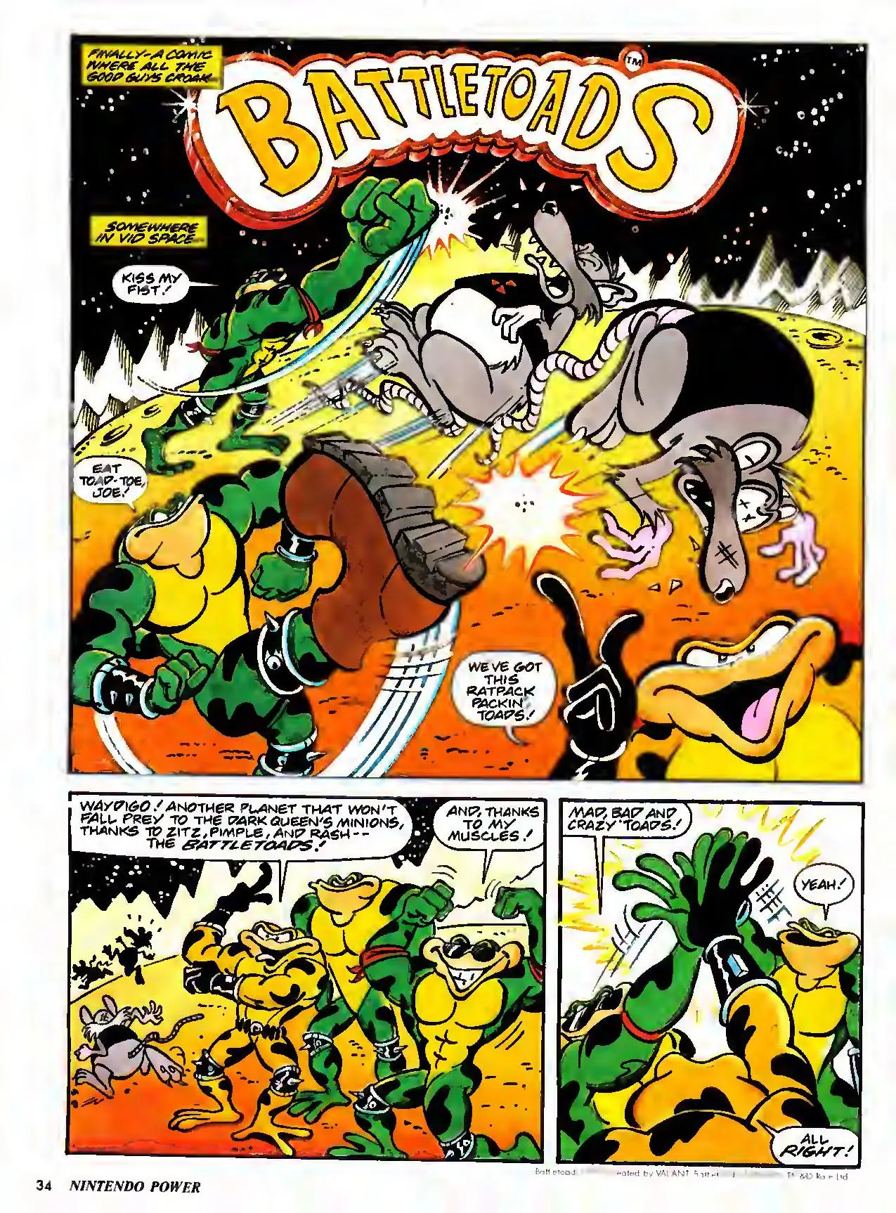 Battletoads, first page