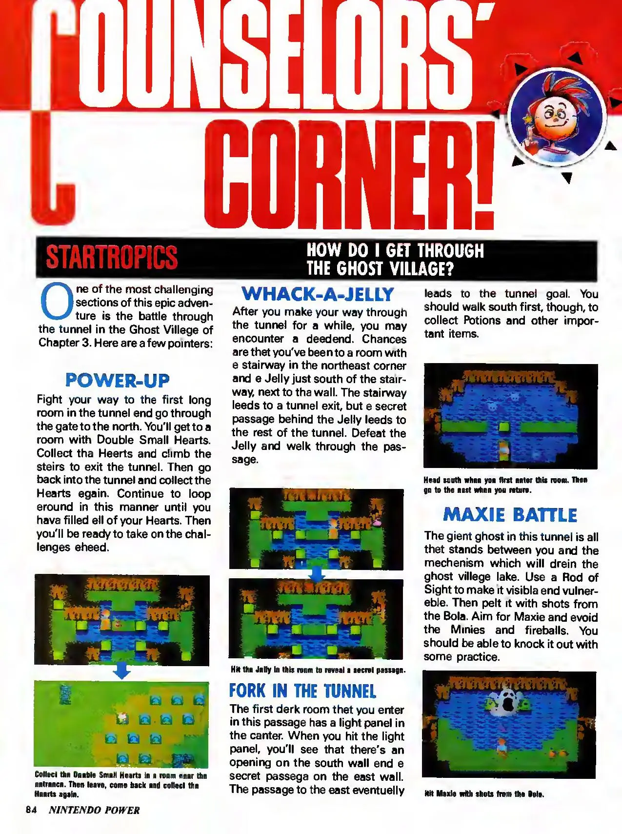 Counselor's Corner from Nintendo Power issue 24, page 84