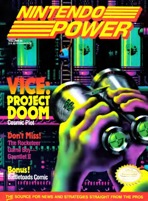 Nintendo Power issue 24 cover — Vice: Project Doom