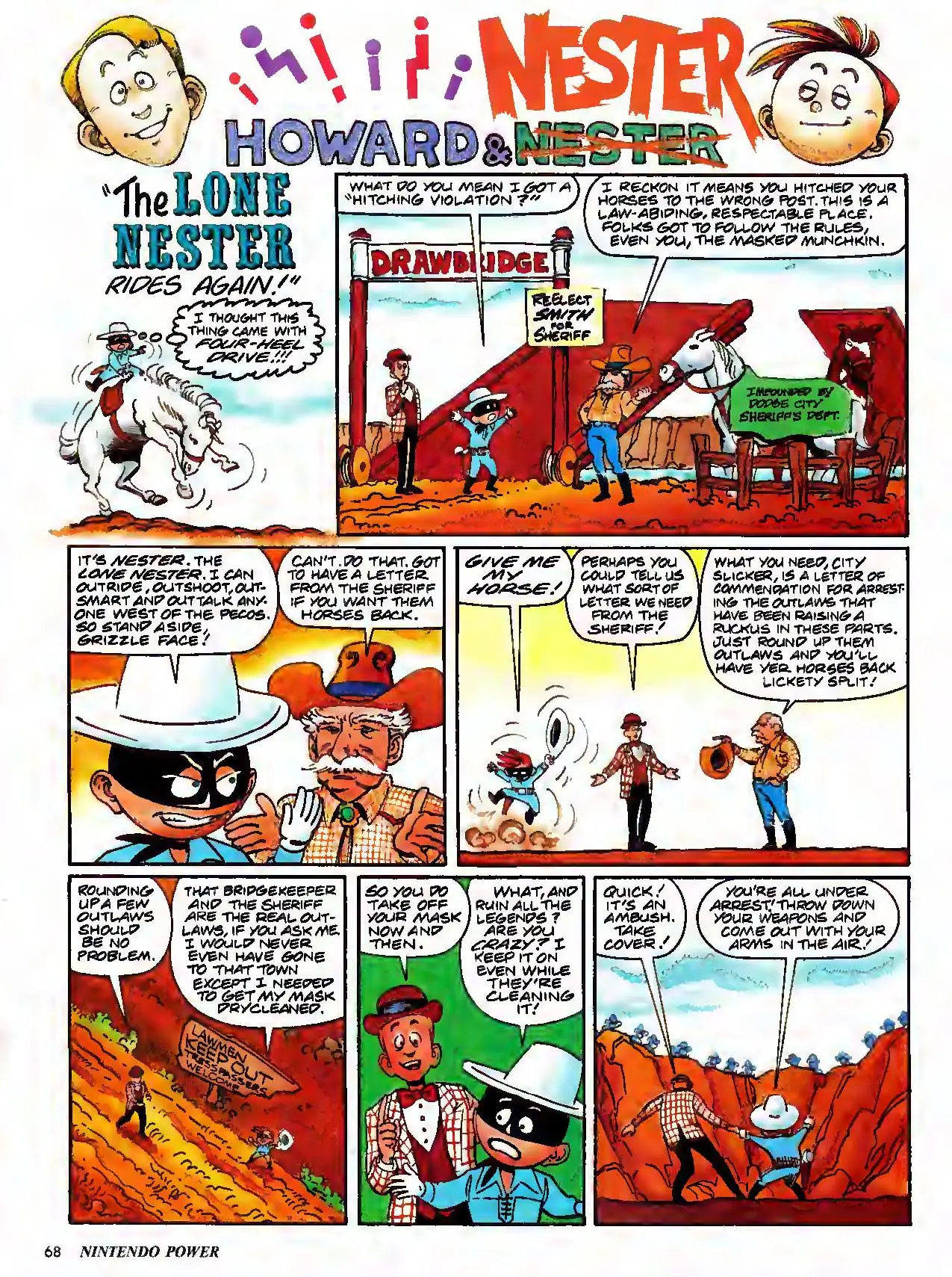 Howard & Nester from Nintendo Power issue 25, page 68