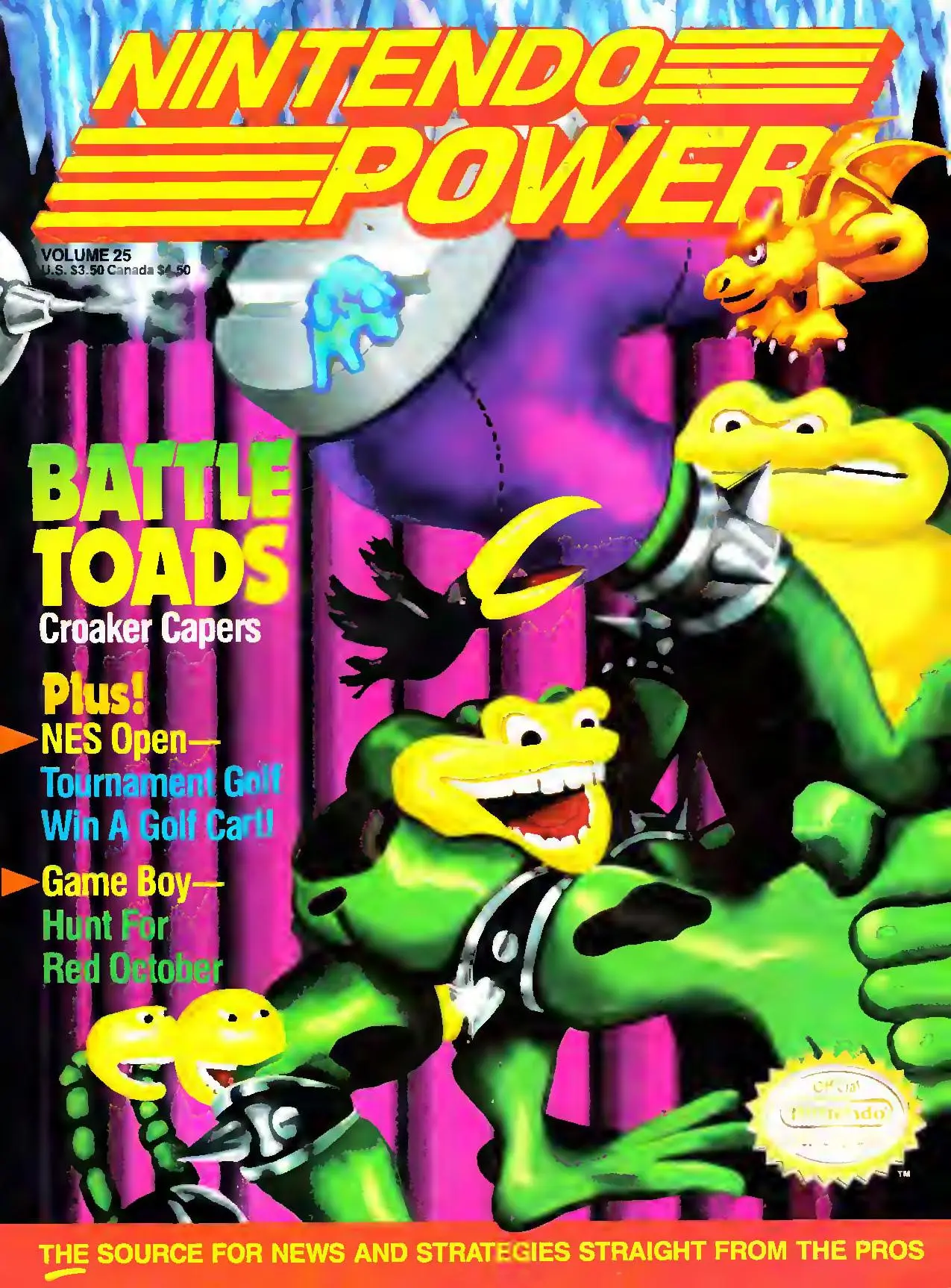Nintendo Power issue 25 cover — Battle Toads