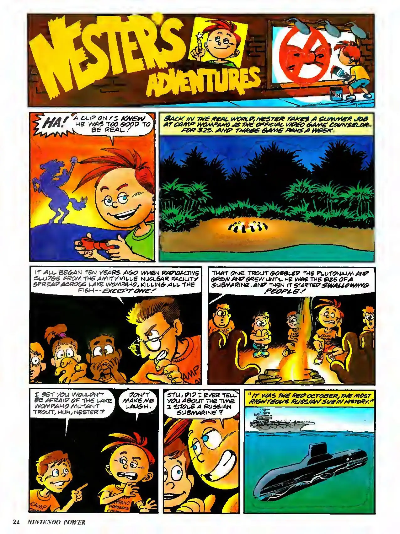 Nester's Adventures from Nintendo Power issue 26, page 24