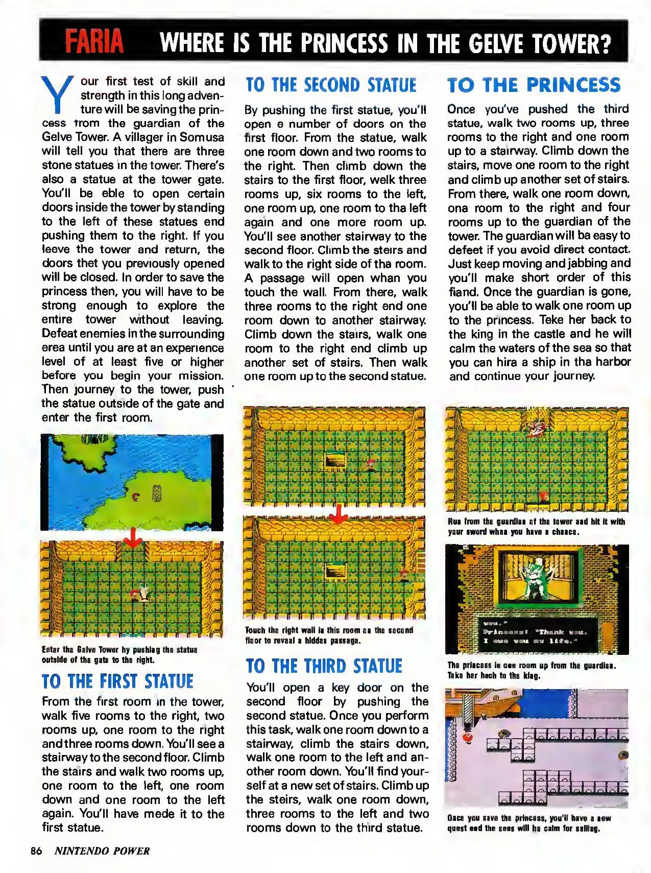 Counselor's Corner from Nintendo Power issue 26, page 86