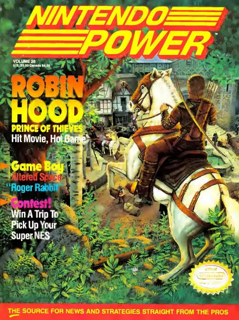 Nintendo Power issue 26 — Robin Hood: Prince of Thieves