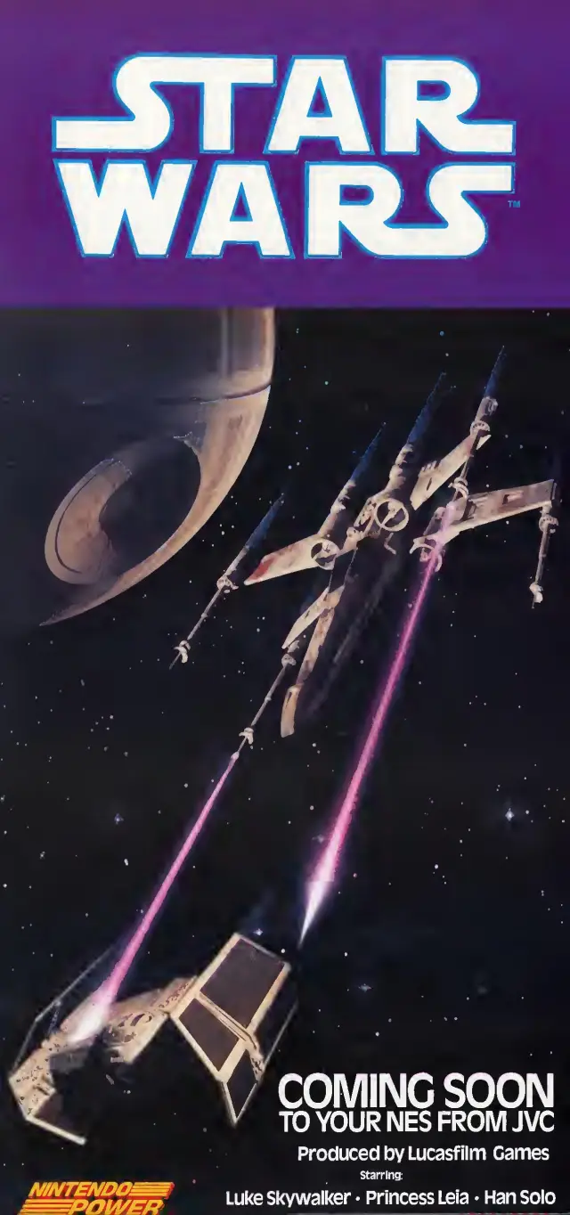 Pull-out poster from Nintendo Power issue 27 — Star Wars