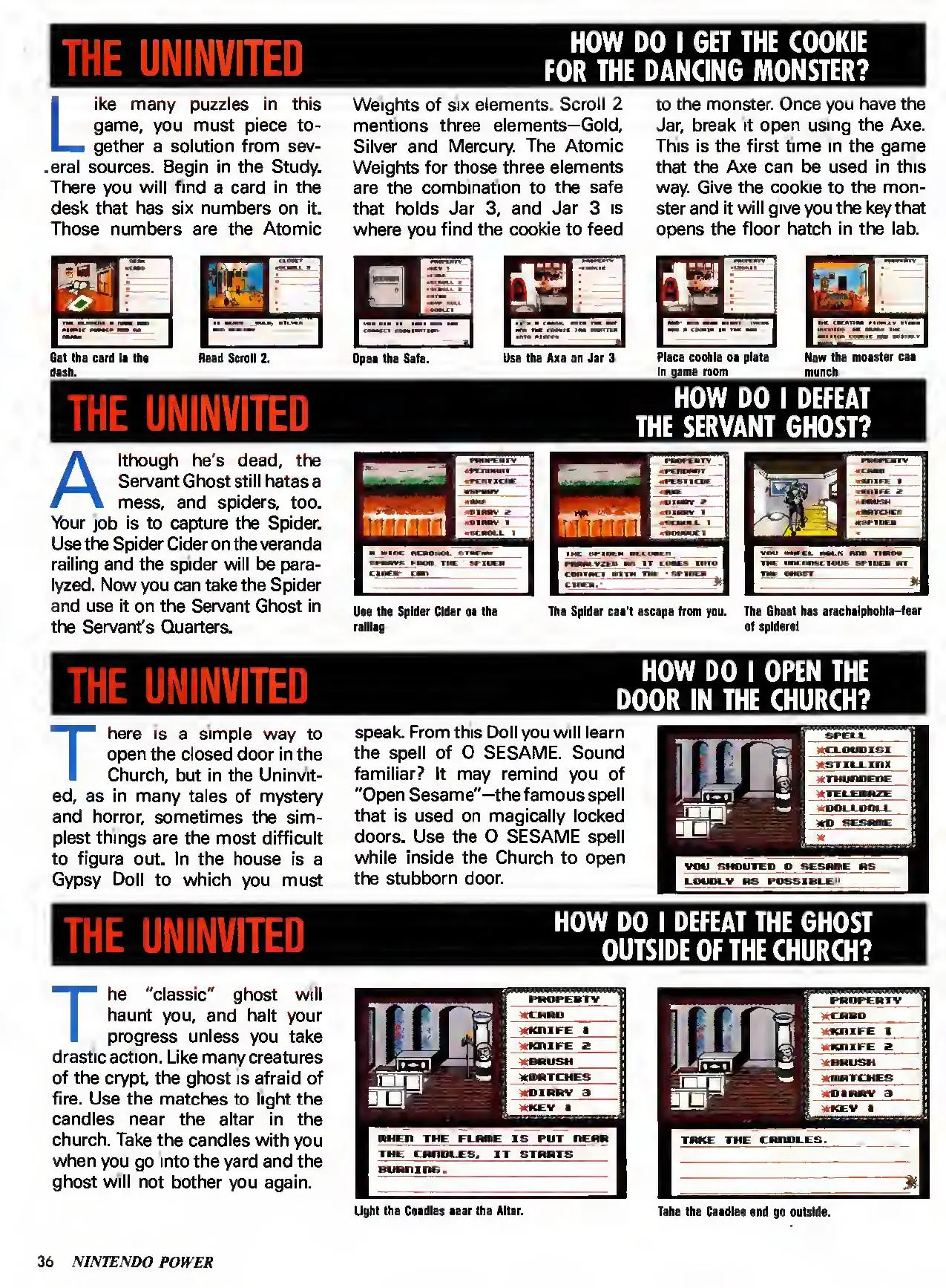 Counselor's Corner from Nintendo Power issue 29, page 36