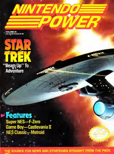 Nintendo Power issue 29 cover — Star Trek