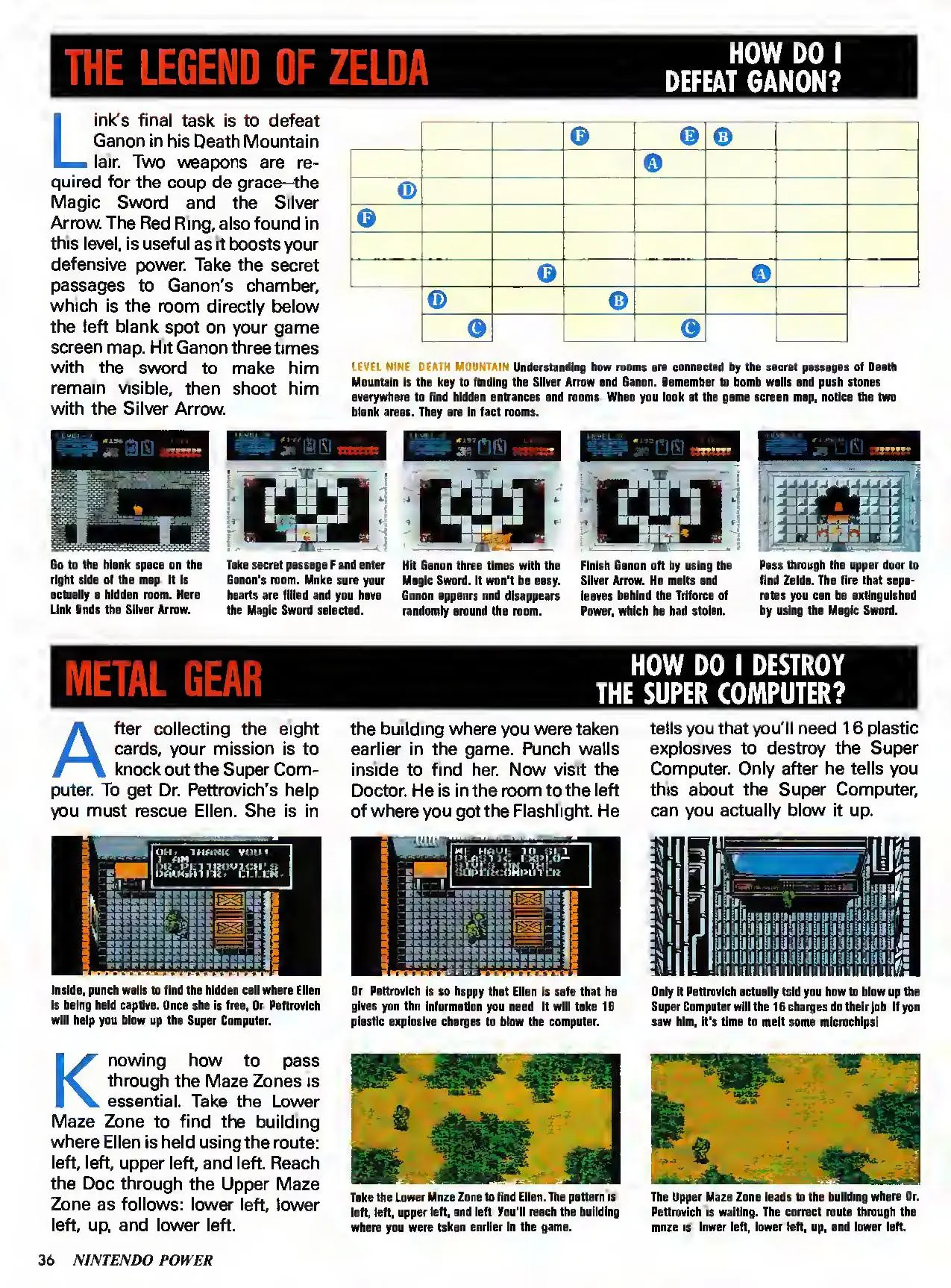 Counselor's Corner from Nintendo Power issue 30, page 36
