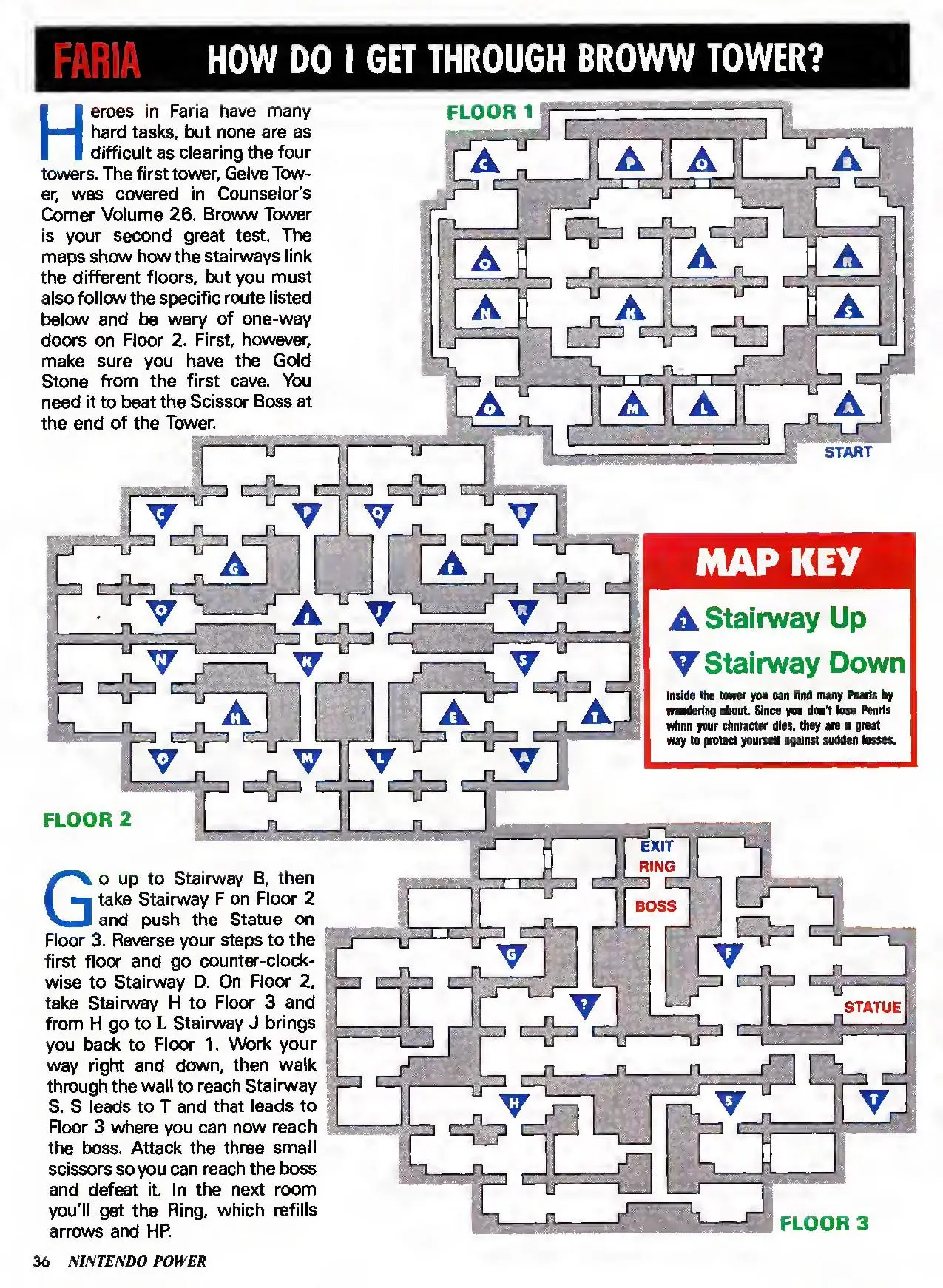Counselor's Corner from Nintendo Power issue 31, page 36