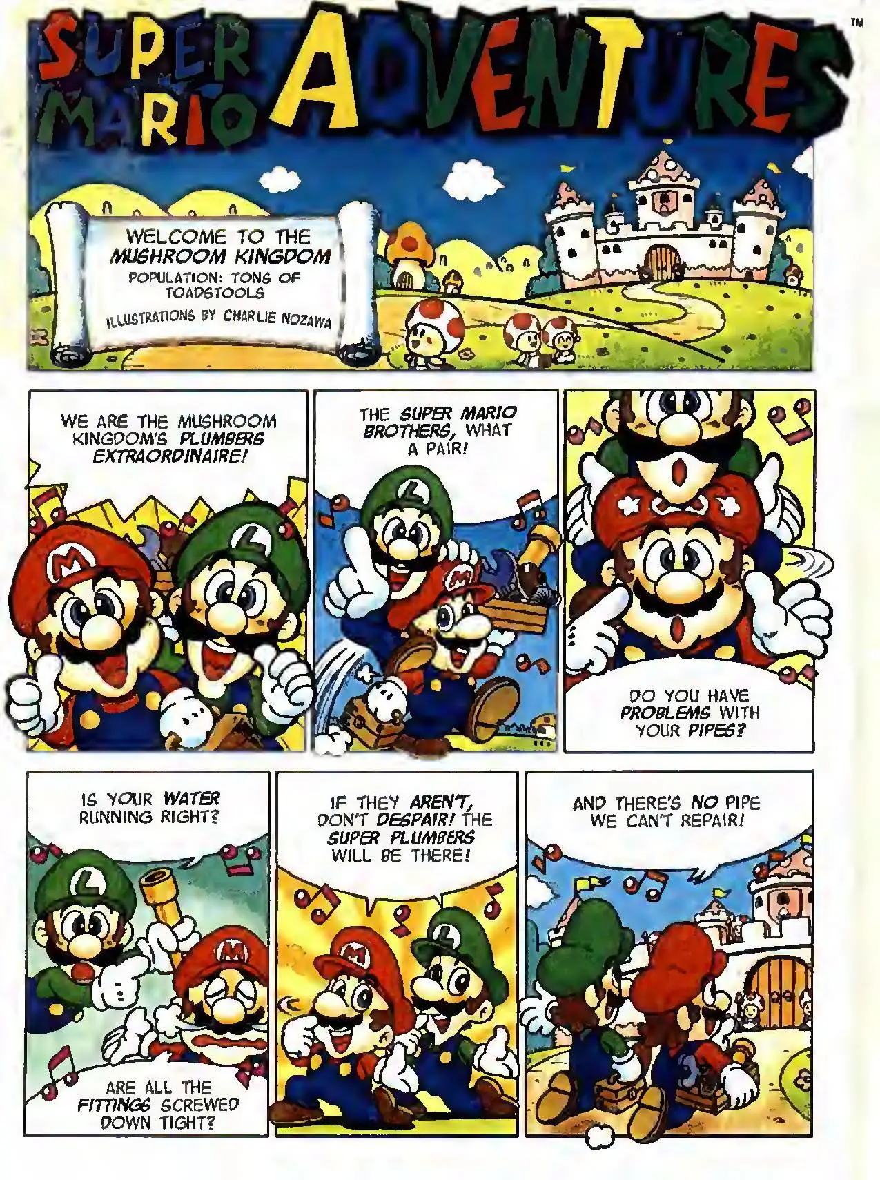 Super Mario Adventures, first page