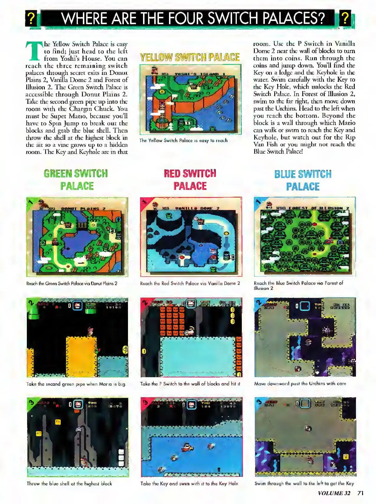 Counselor's Corner from Nintendo Power issue 32, page 71