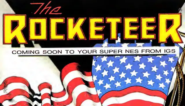 Pull-out poster from Nintendo Power issue 32 — The Rocketeer