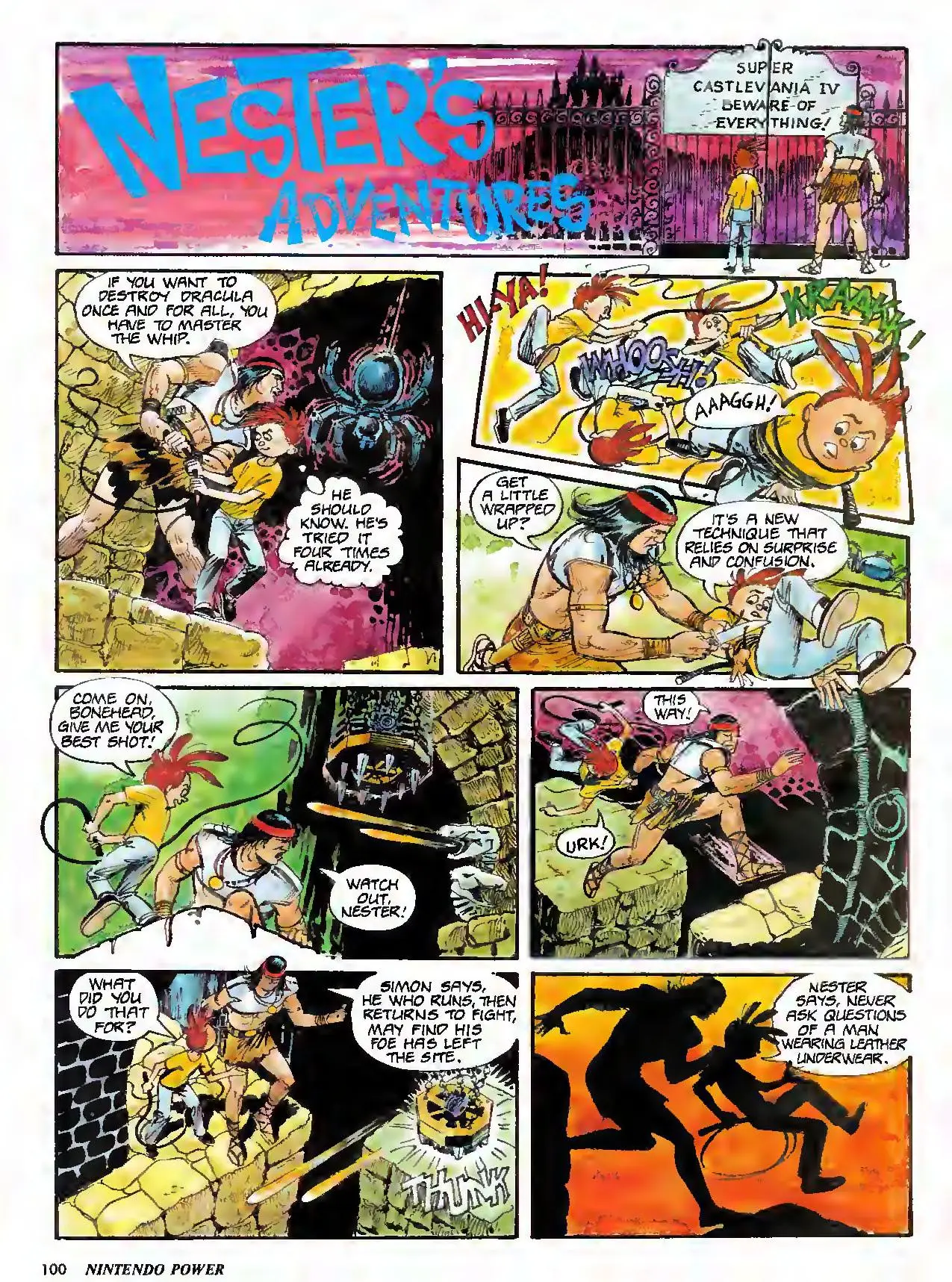 Nester's Adventures from Nintendo Power issue 33, page 100