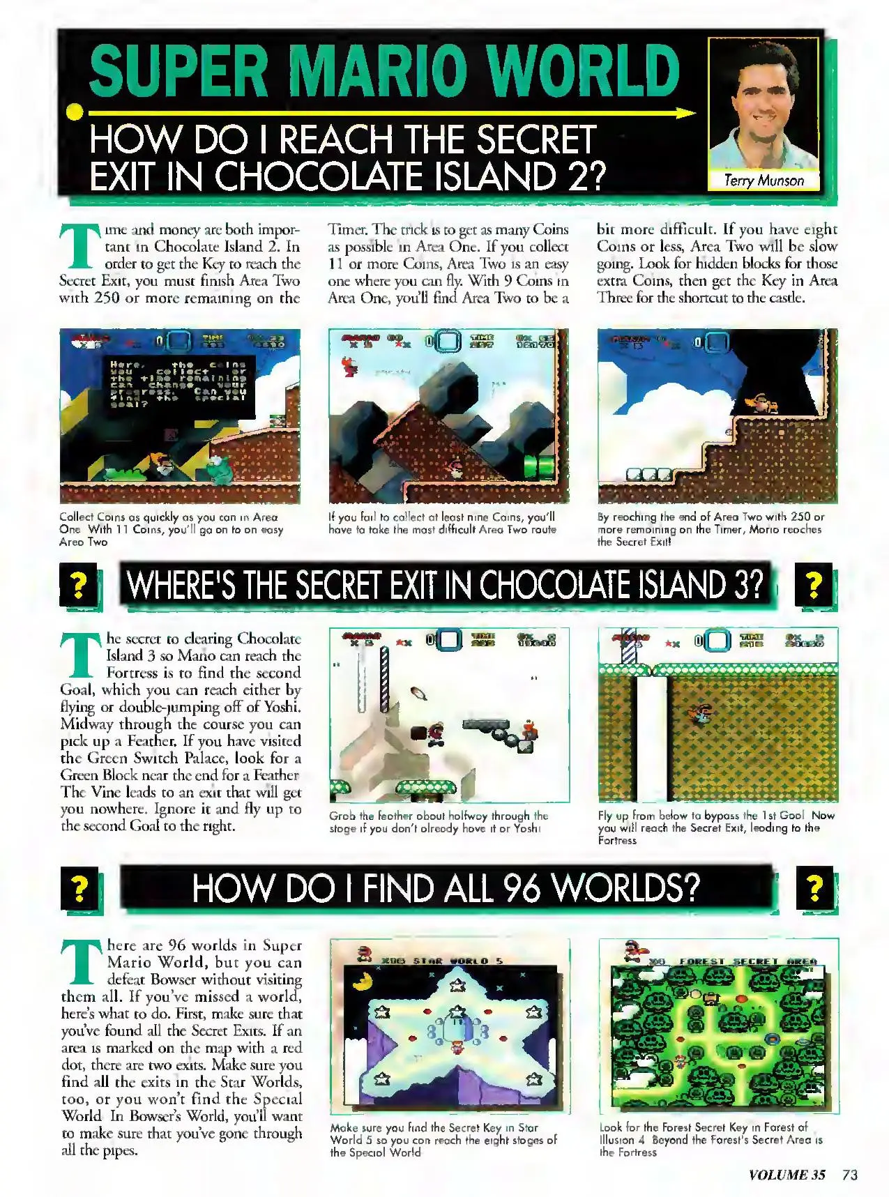 Counselor's Corner from Nintendo Power issue 35, page 73